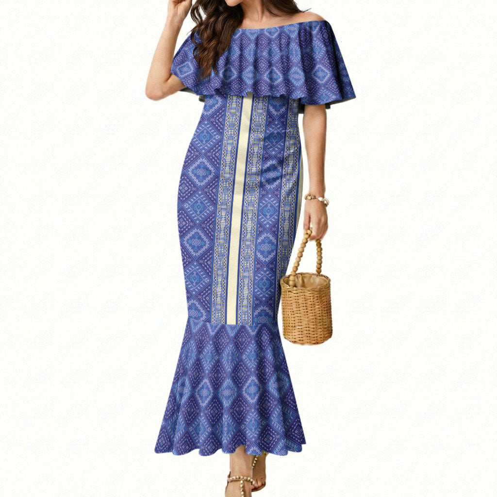 Mabuhay Philippines Festival Mermaid Dress Yakan Modern Filipiniana Inspired