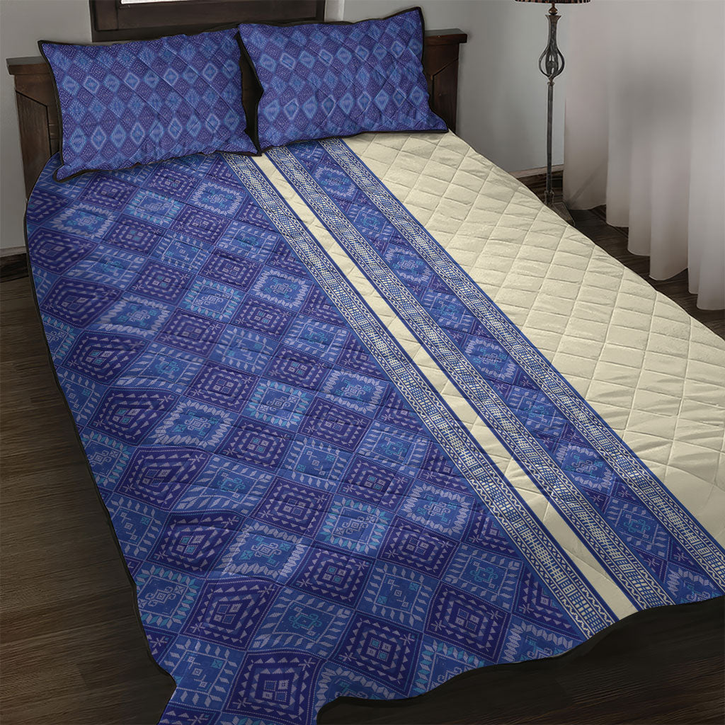 Mabuhay Philippines Festival Quilt Bed Set Yakan Modern Filipiniana Inspired