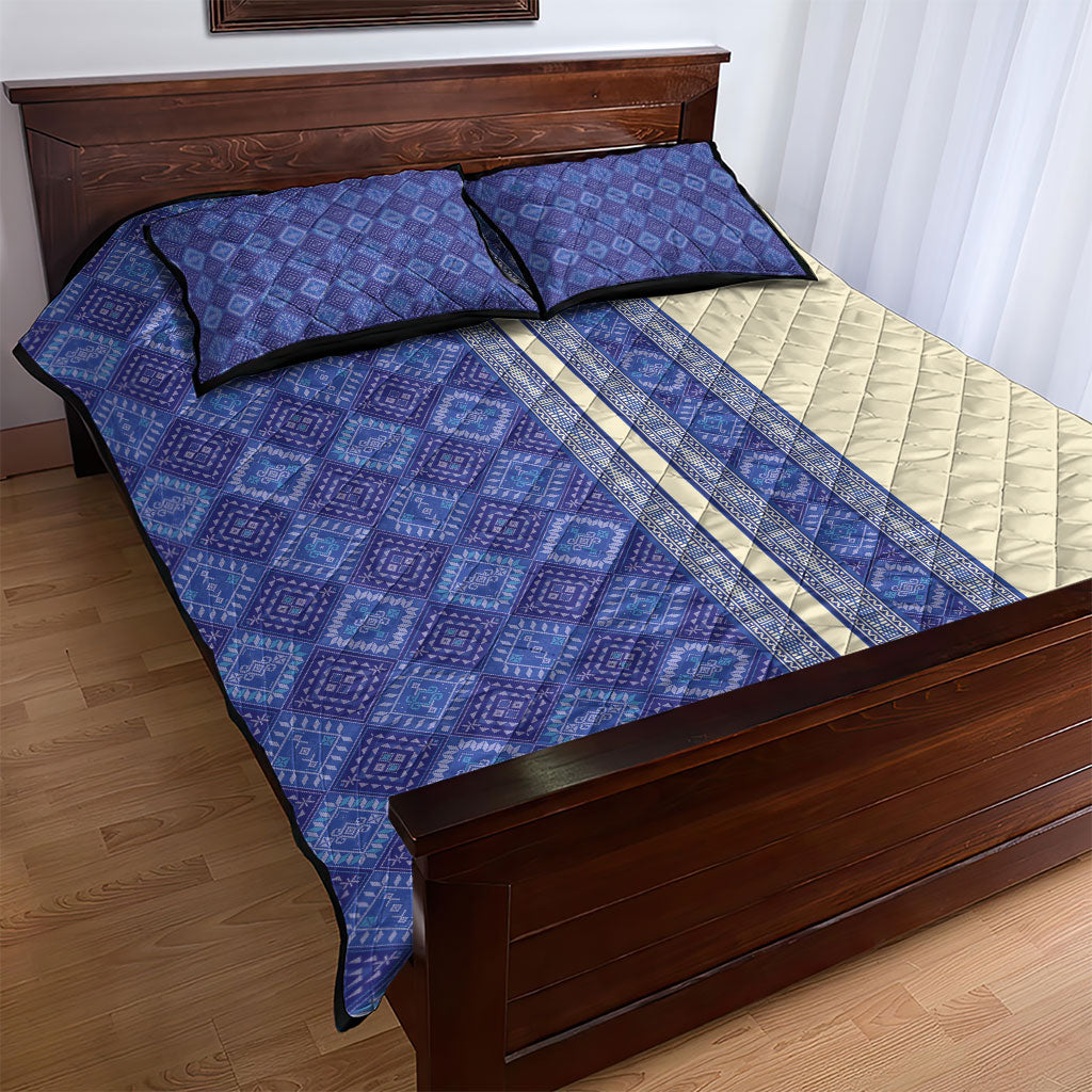 Mabuhay Philippines Festival Quilt Bed Set Yakan Modern Filipiniana Inspired