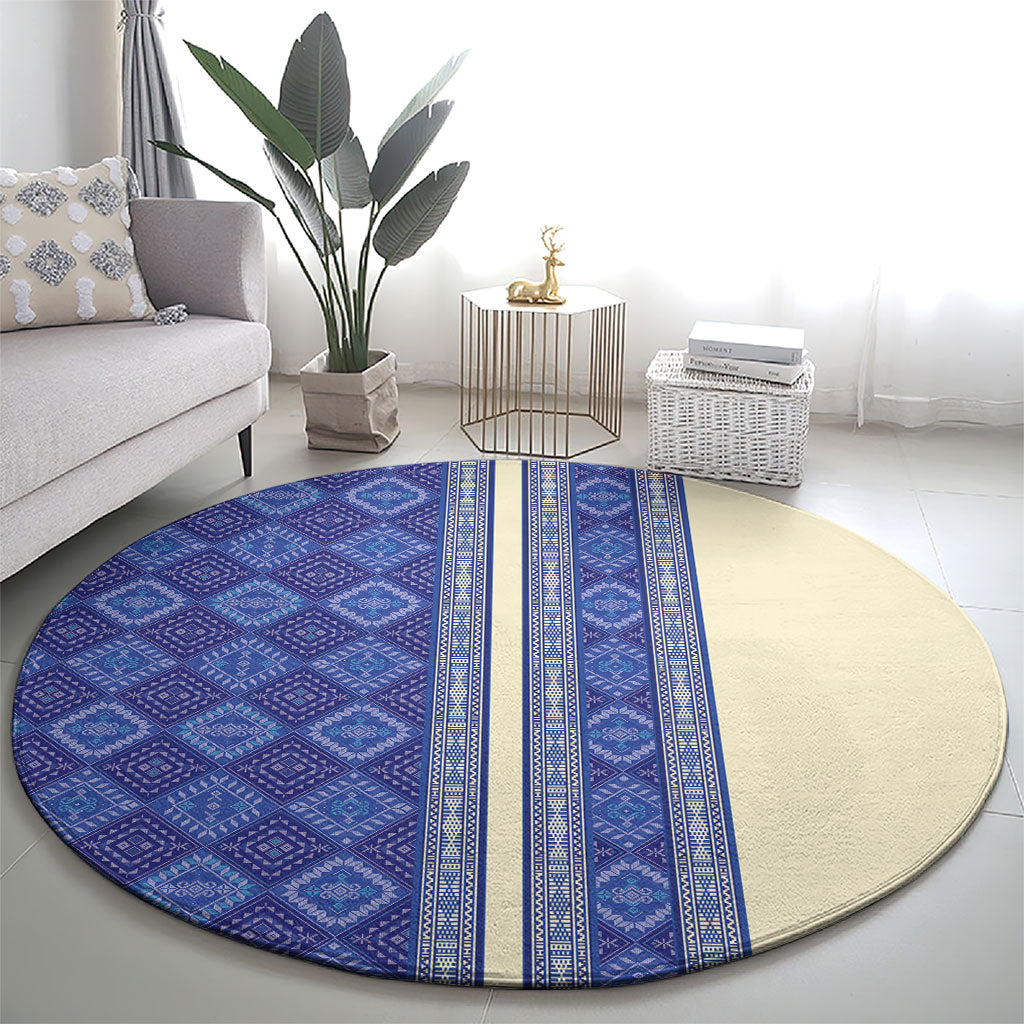 Mabuhay Philippines Festival Round Carpet Yakan Modern Filipiniana Inspired