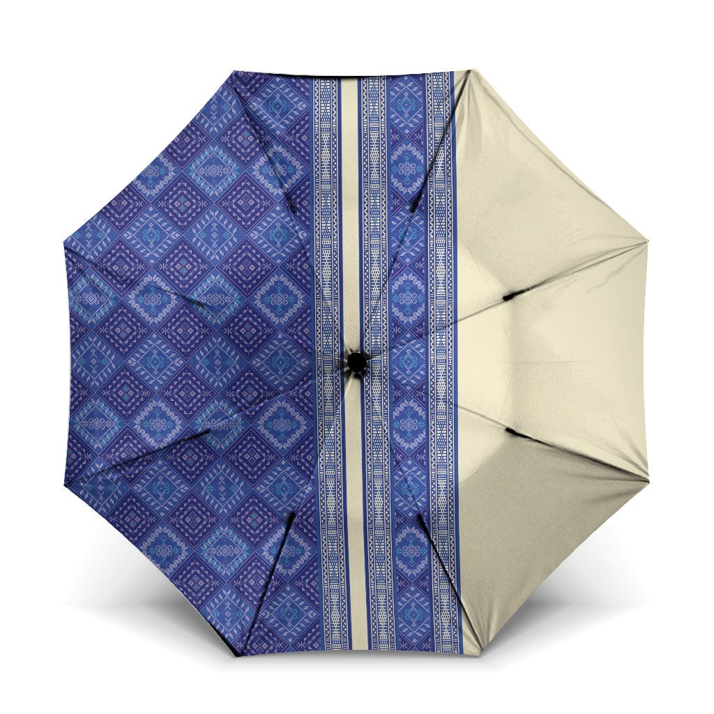 Mabuhay Philippines Festival Umbrella Yakan Modern Filipiniana Inspired