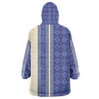 Mabuhay Philippines Festival Wearable Blanket Hoodie Yakan Modern Filipiniana Inspired