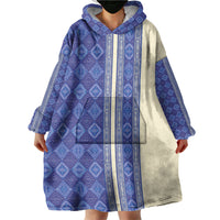 Mabuhay Philippines Festival Wearable Blanket Hoodie Yakan Modern Filipiniana Inspired