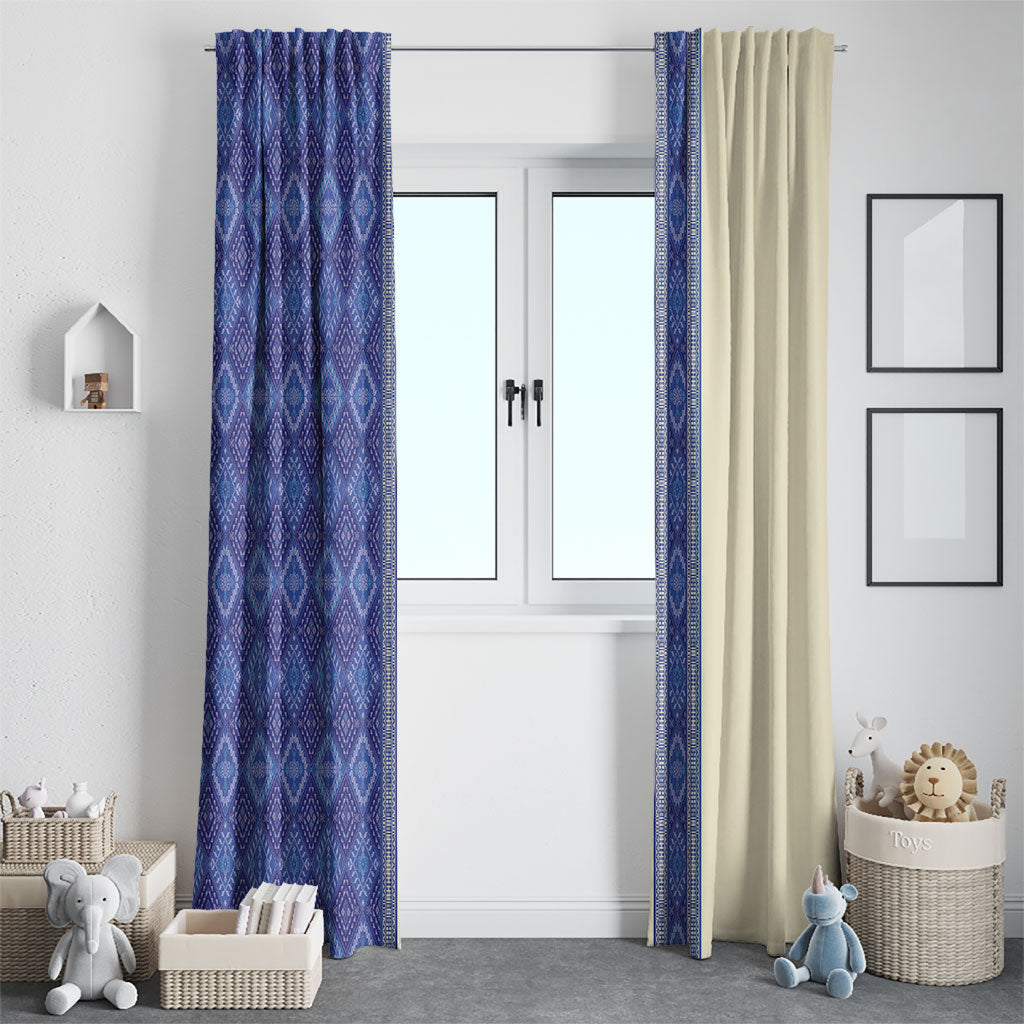 Mabuhay Philippines Festival Window Curtain Yakan Modern Filipiniana Inspired