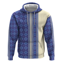Mabuhay Philippines Festival Zip Hoodie Yakan Modern Filipiniana Inspired