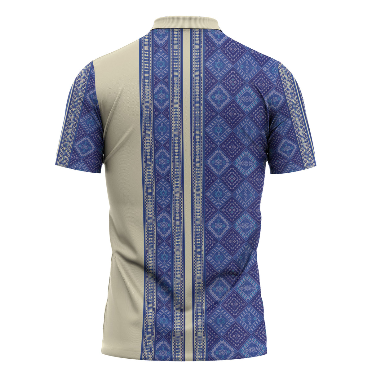 Mabuhay Philippines Festival Zipper Polo Shirt Yakan Modern Filipiniana Inspired