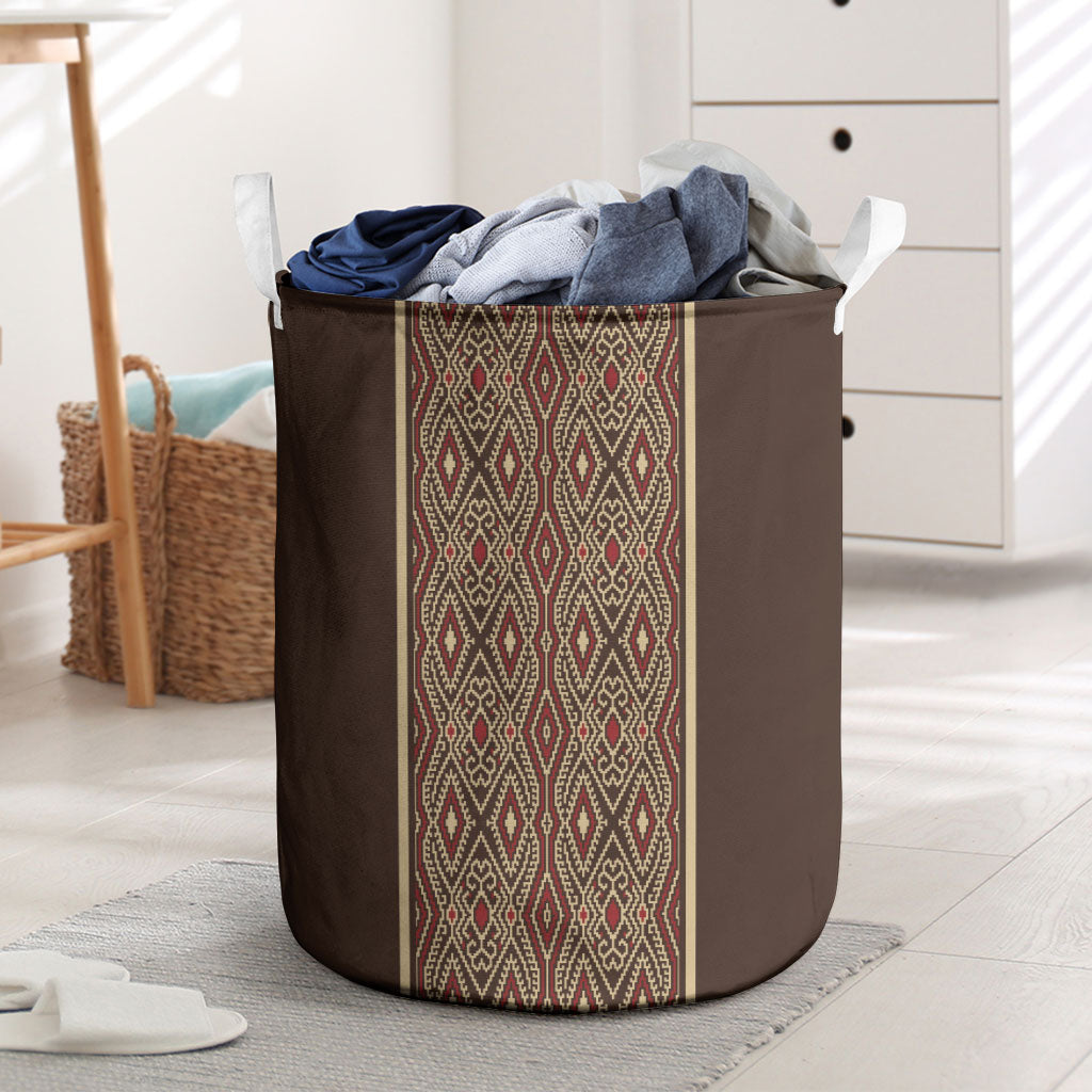 Mabuhay Philippines Festival Laundry Basket Tnalak Modern Filipiniana Inspired