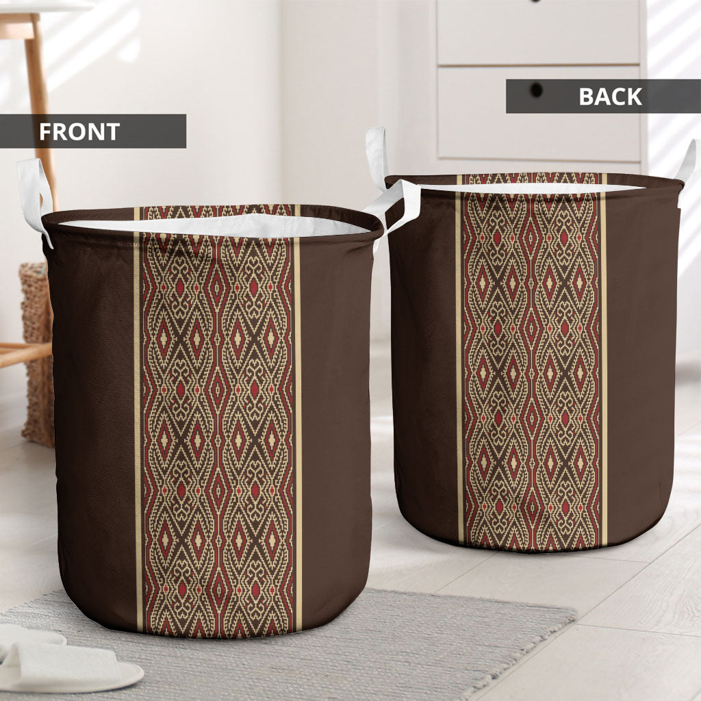 Mabuhay Philippines Festival Laundry Basket Tnalak Modern Filipiniana Inspired