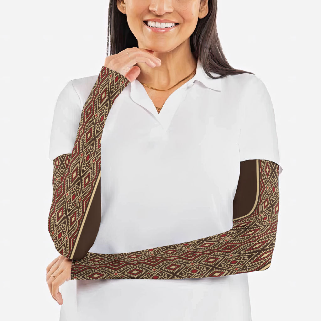 Mabuhay Philippines Festival Arm Sleeves Tnalak Modern Filipiniana Inspired