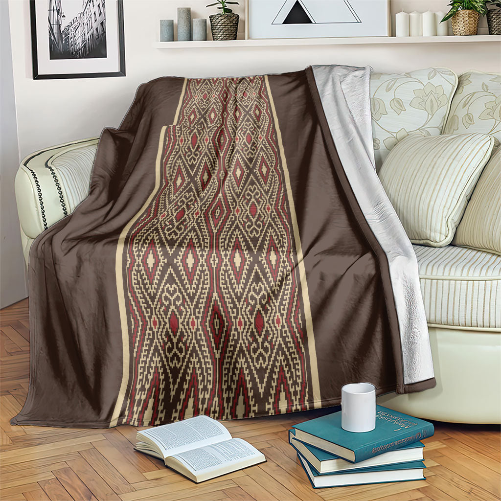 Mabuhay Philippines Festival Blanket Tnalak Modern Filipiniana Inspired LT14 Brown - Polynesian Pride