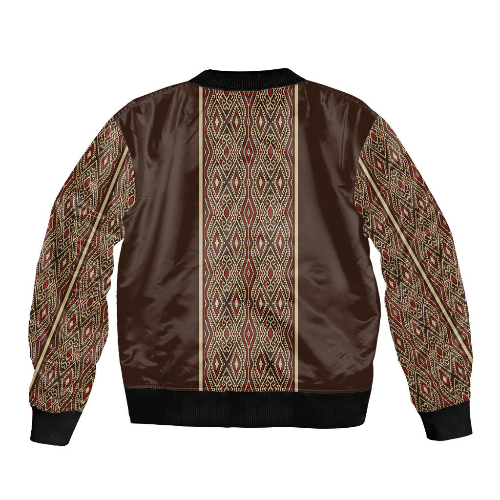 Mabuhay Philippines Festival Bomber Jacket Tnalak Modern Filipiniana Inspired