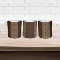 Mabuhay Philippines Festival Ceramic Mug Tnalak Modern Filipiniana Inspired
