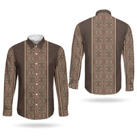 Mabuhay Philippines Festival Couples Matching Long Sleeve Bodycon Dress and Long Sleeve Button Shirt Tnalak Modern Filipiniana Inspired