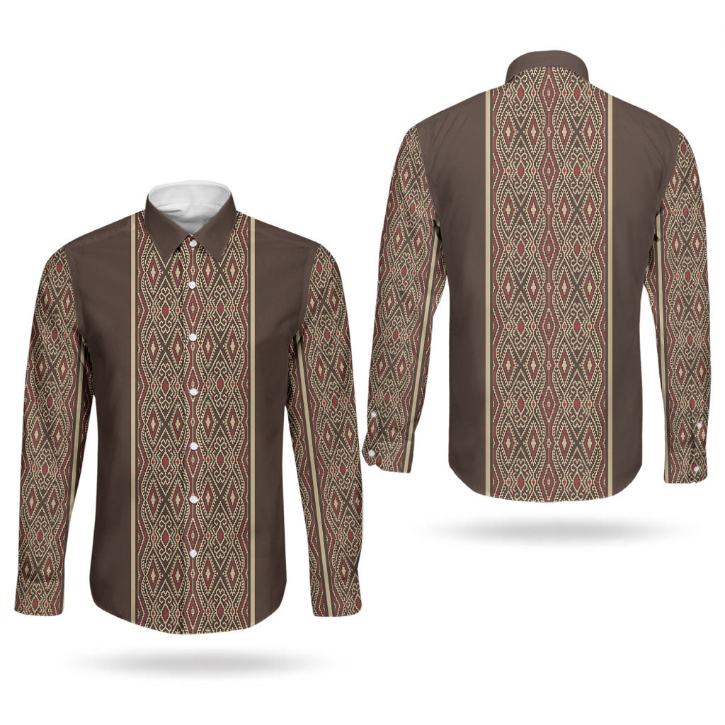 Mabuhay Philippines Festival Couples Matching Short Sleeve Bodycon Dress and Long Sleeve Button Shirt Tnalak Modern Filipiniana Inspired