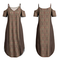 Mabuhay Philippines Festival Couples Matching Summer Maxi Dress and Hawaiian Shirt Tnalak Modern Filipiniana Inspired