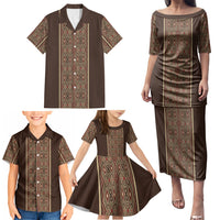 Mabuhay Philippines Festival Family Matching Puletasi and Hawaiian Shirt Tnalak Modern Filipiniana Inspired
