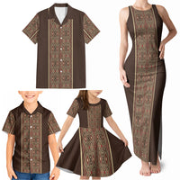 Mabuhay Philippines Festival Family Matching Tank Maxi Dress and Hawaiian Shirt Tnalak Modern Filipiniana Inspired