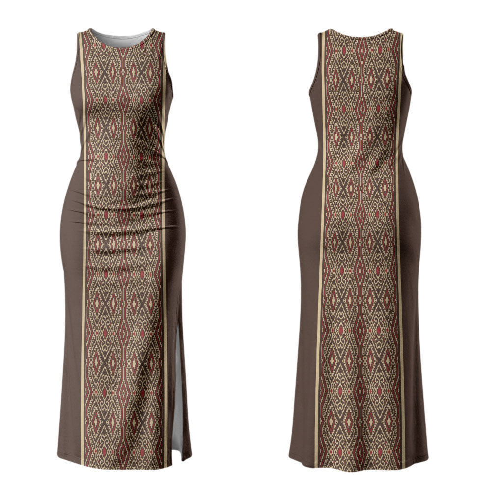 Mabuhay Philippines Festival Family Matching Tank Maxi Dress and Hawaiian Shirt Tnalak Modern Filipiniana Inspired