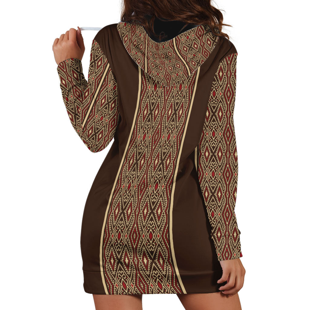 Mabuhay Philippines Festival Hoodie Dress Tnalak Modern Filipiniana Inspired