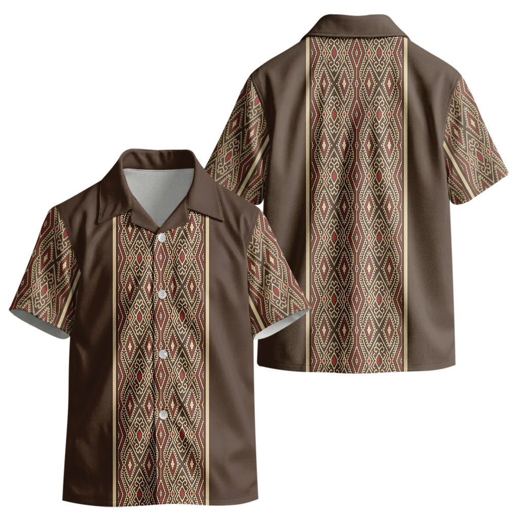 Mabuhay Philippines Festival Kid Hawaiian Shirt Tnalak Modern Filipiniana Inspired