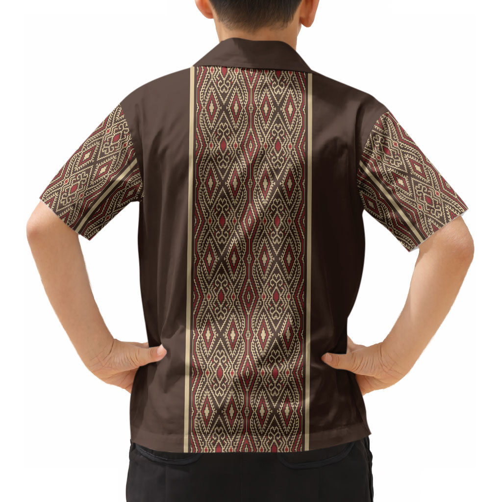 Mabuhay Philippines Festival Kid Hawaiian Shirt Tnalak Modern Filipiniana Inspired