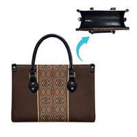Mabuhay Philippines Festival Leather Bag Tnalak Modern Filipiniana Inspired