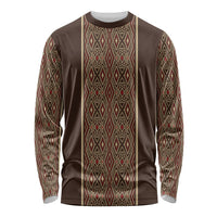 Mabuhay Philippines Festival Long Sleeve Shirt Tnalak Modern Filipiniana Inspired