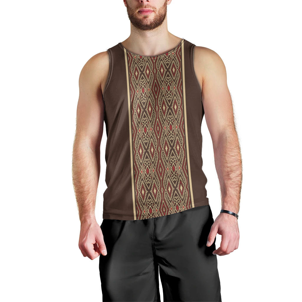 Mabuhay Philippines Festival Men Tank Top Tnalak Modern Filipiniana Inspired