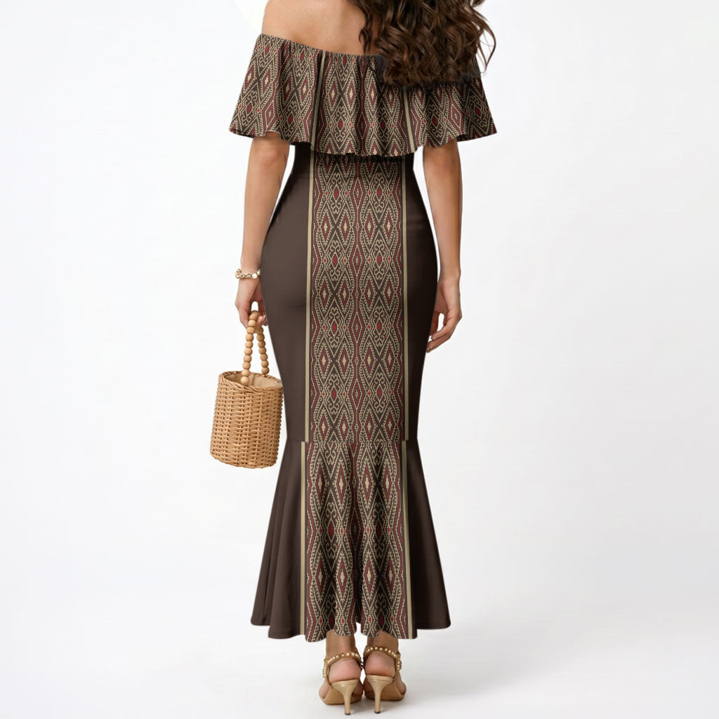 Mabuhay Philippines Festival Mermaid Dress Tnalak Modern Filipiniana Inspired