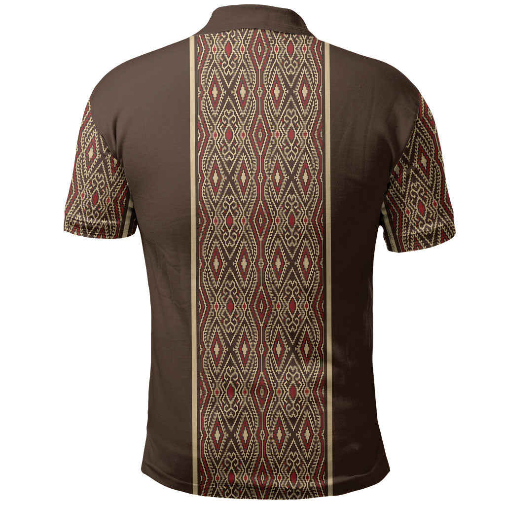 Mabuhay Philippines Festival Polo Shirt Tnalak Modern Filipiniana Inspired