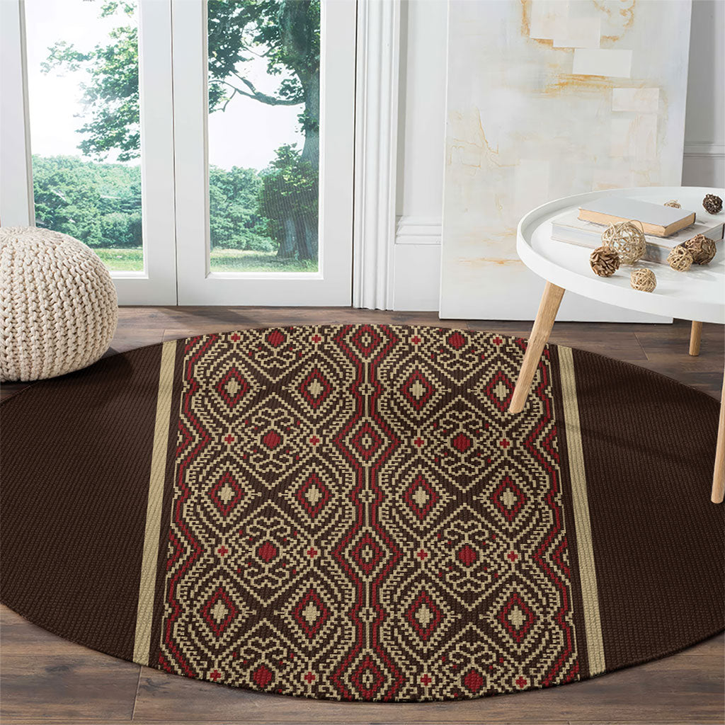 Mabuhay Philippines Festival Round Carpet Tnalak Modern Filipiniana Inspired