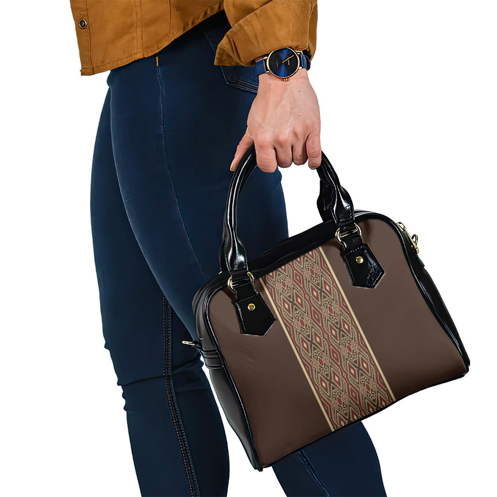 Mabuhay Philippines Festival Shoulder Handbag Tnalak Modern Filipiniana Inspired