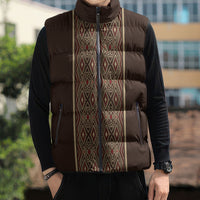 Mabuhay Philippines Festival Sleeveless Puffer Jacket Tnalak Modern Filipiniana Inspired