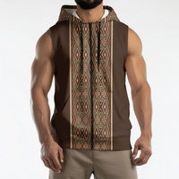Mabuhay Philippines Festival Sleeveless Zip Hoodie Tnalak Modern Filipiniana Inspired