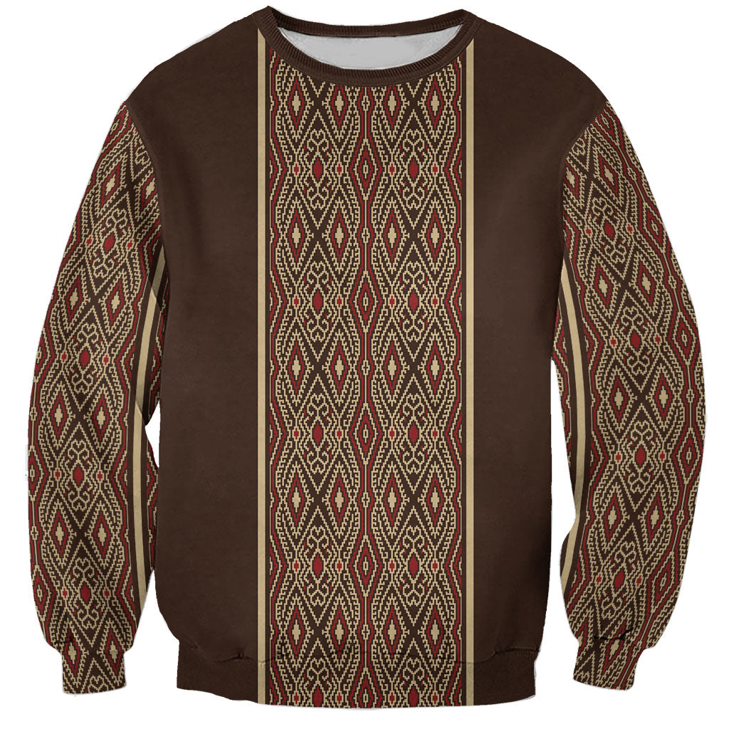 Mabuhay Philippines Festival Sweatshirt Tnalak Modern Filipiniana Inspired