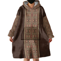 Mabuhay Philippines Festival Wearable Blanket Hoodie Tnalak Modern Filipiniana Inspired