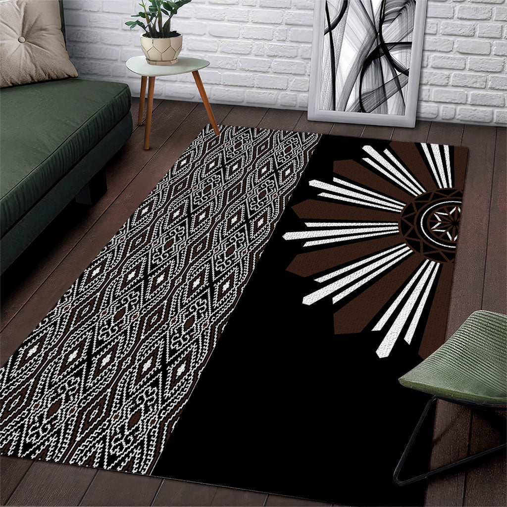 Mabuhay Philippines Festival Area Rug Araw Tnalak Modern Filipiniana Inspired