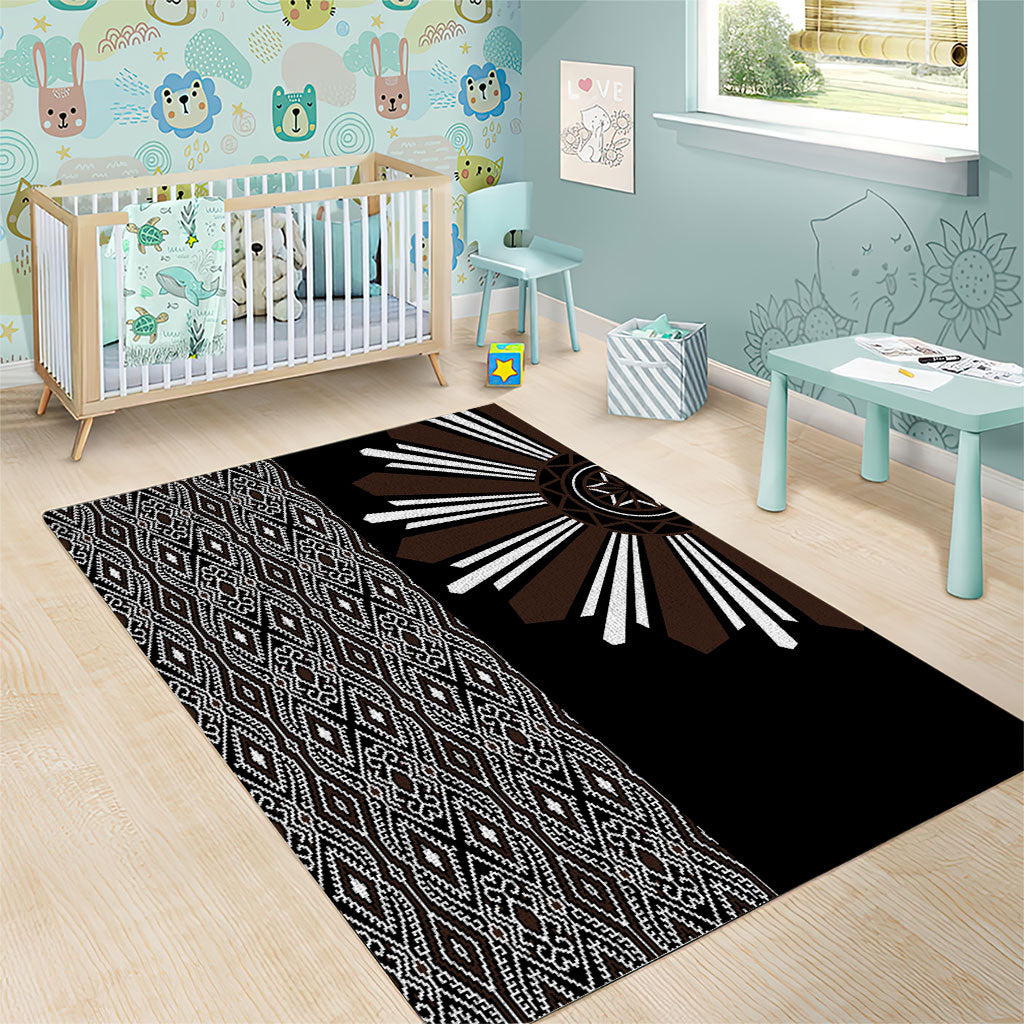 Mabuhay Philippines Festival Area Rug Araw Tnalak Modern Filipiniana Inspired