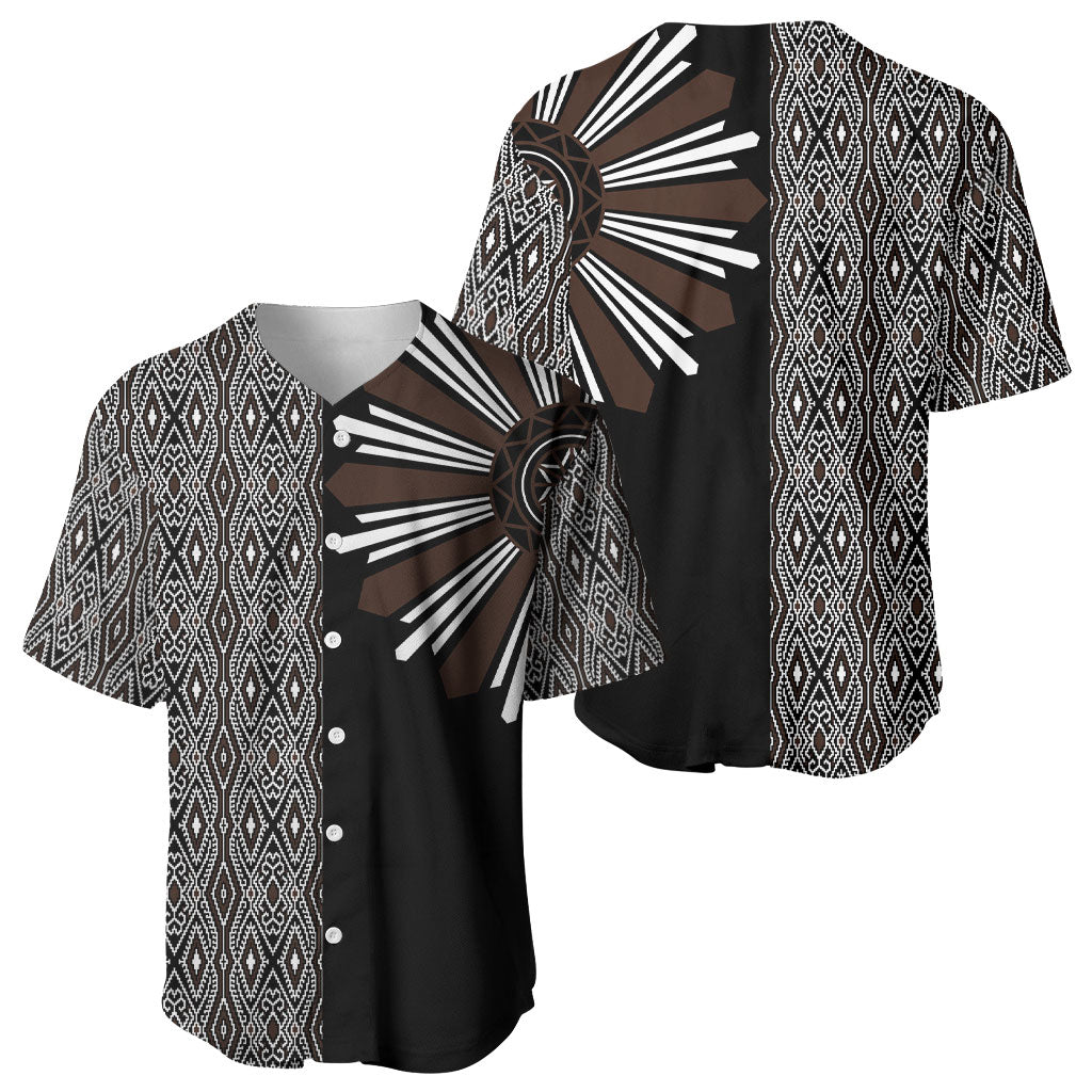 Mabuhay Philippines Festival Baseball Jersey Araw Tnalak Modern Filipiniana Inspired