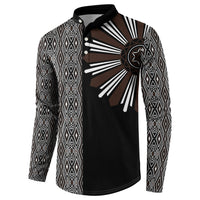 Mabuhay Philippines Festival Button Sweatshirt Araw Tnalak Modern Filipiniana Inspired