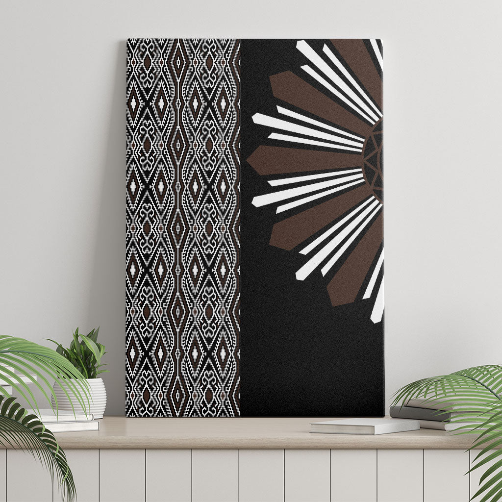 Mabuhay Philippines Festival Canvas Wall Art Araw Tnalak Modern Filipiniana Inspired