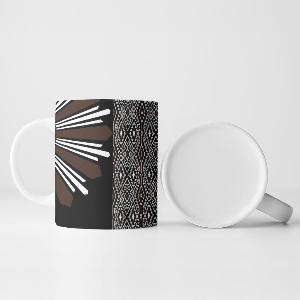 Mabuhay Philippines Festival Ceramic Mug Araw Tnalak Modern Filipiniana Inspired