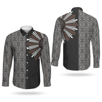 Mabuhay Philippines Festival Couples Matching Long Sleeve Bodycon Dress and Long Sleeve Button Shirt Araw Tnalak Modern Filipiniana Inspired