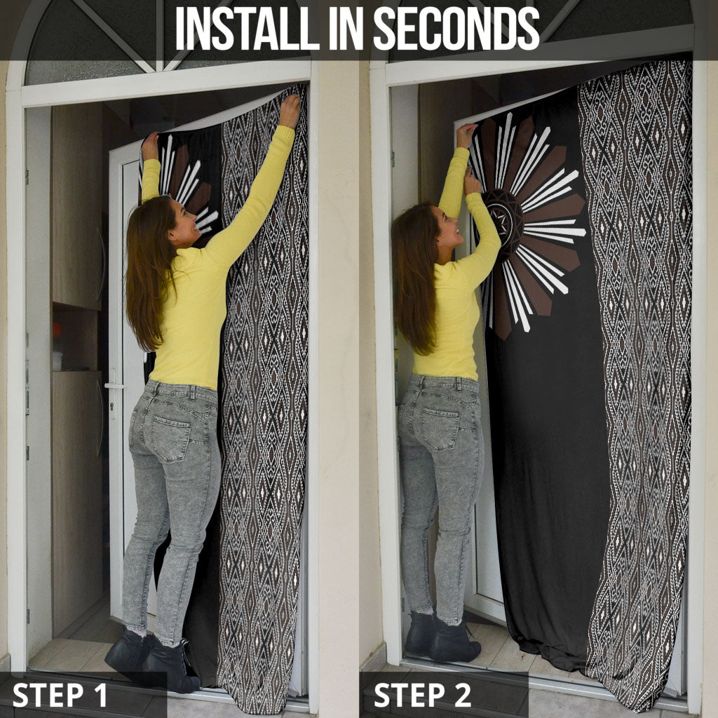 Mabuhay Philippines Festival Door Cover Araw Tnalak Modern Filipiniana Inspired