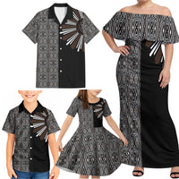Mabuhay Philippines Festival Family Matching Off Shoulder Maxi Dress and Hawaiian Shirt Araw Tnalak Modern Filipiniana Inspired