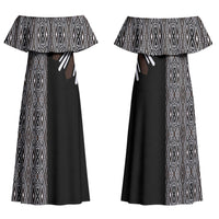 Mabuhay Philippines Festival Family Matching Off Shoulder Maxi Dress and Hawaiian Shirt Araw Tnalak Modern Filipiniana Inspired