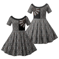 Mabuhay Philippines Festival Family Matching Off Shoulder Maxi Dress and Hawaiian Shirt Araw Tnalak Modern Filipiniana Inspired