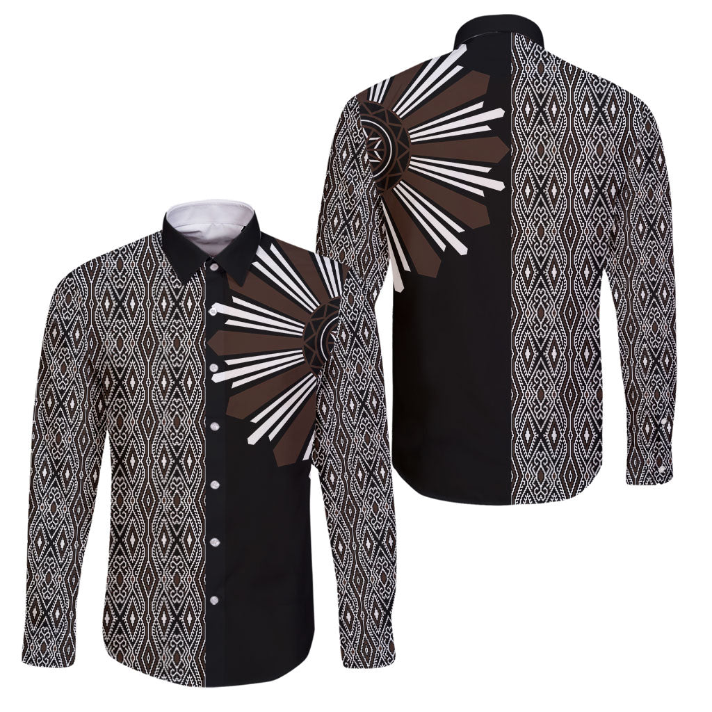 Mabuhay Philippines Festival Family Matching Off Shoulder Short Dress and Hawaiian Shirt Araw Tnalak Modern Filipiniana Inspired