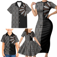 Mabuhay Philippines Festival Family Matching Short Sleeve Bodycon Dress and Hawaiian Shirt Araw Tnalak Modern Filipiniana Inspired