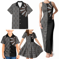 Mabuhay Philippines Festival Family Matching Tank Maxi Dress and Hawaiian Shirt Araw Tnalak Modern Filipiniana Inspired